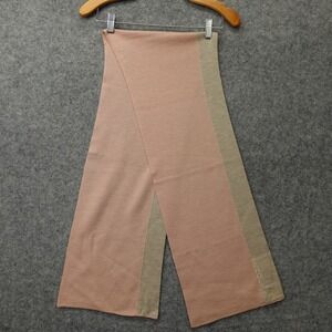 FENDI Wool Scarf Womens Pink Blush Soft Muffler Italian Luxury Authentic 24x155